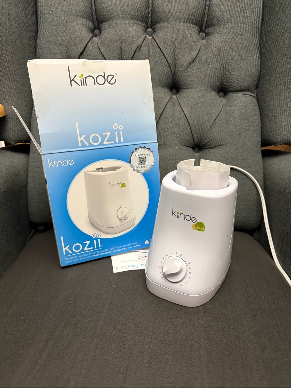Kiinde Kozii Bottle Warmer in White